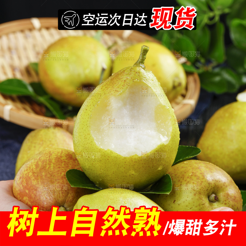 手拿新疆库尔勒香梨
