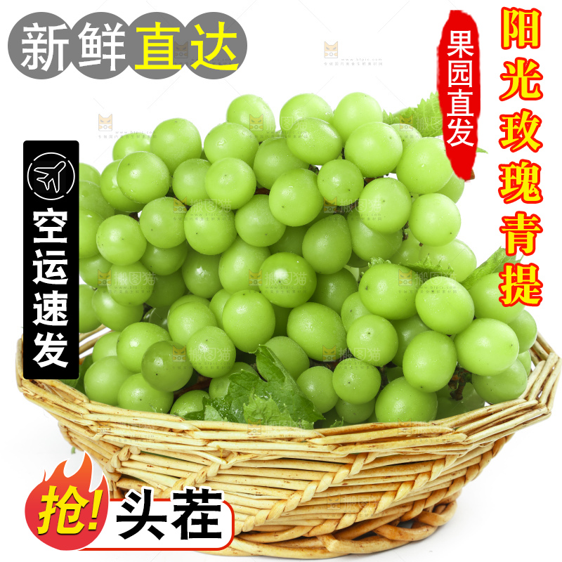 篮子里装着阳光玫瑰