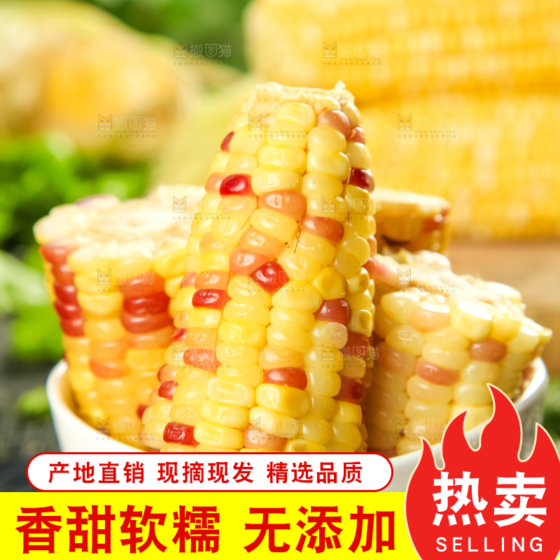 碗里装着糯玉米