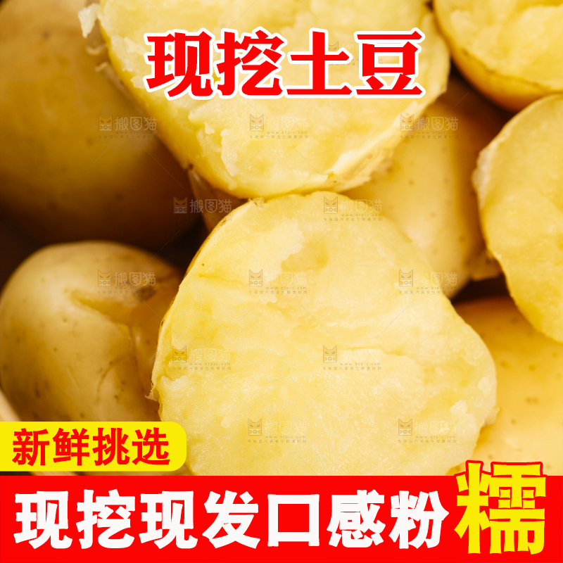 竹笼里放着小土豆