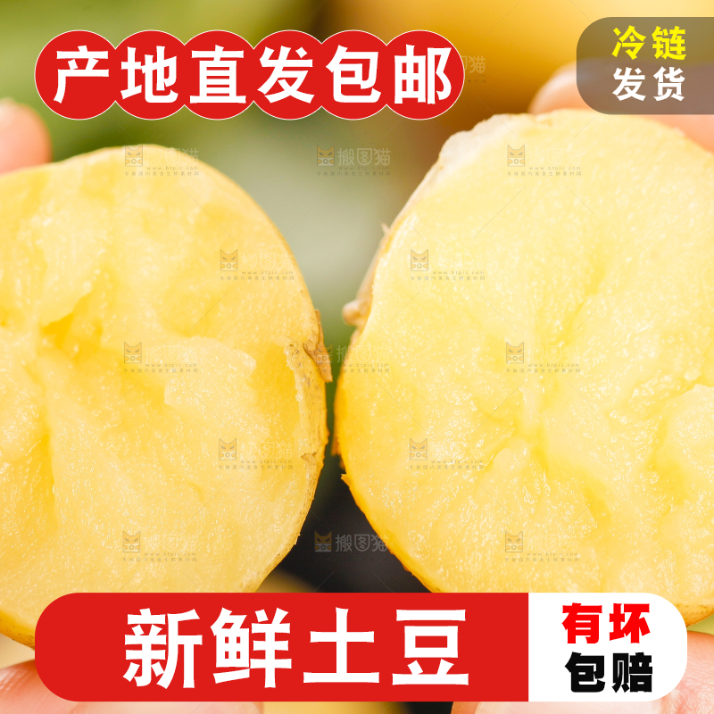 手里拿着小土豆