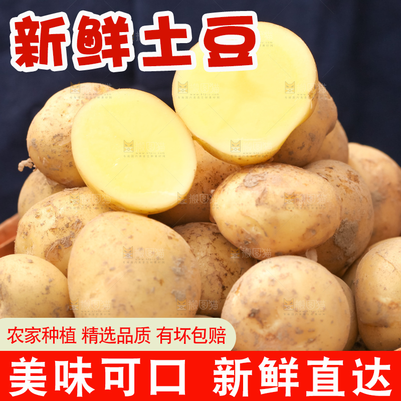 竹篮里放着云南小土豆