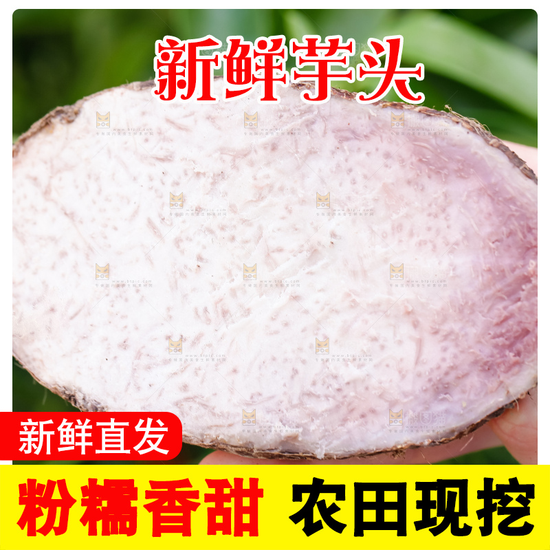 手里拿着紫藤芋头