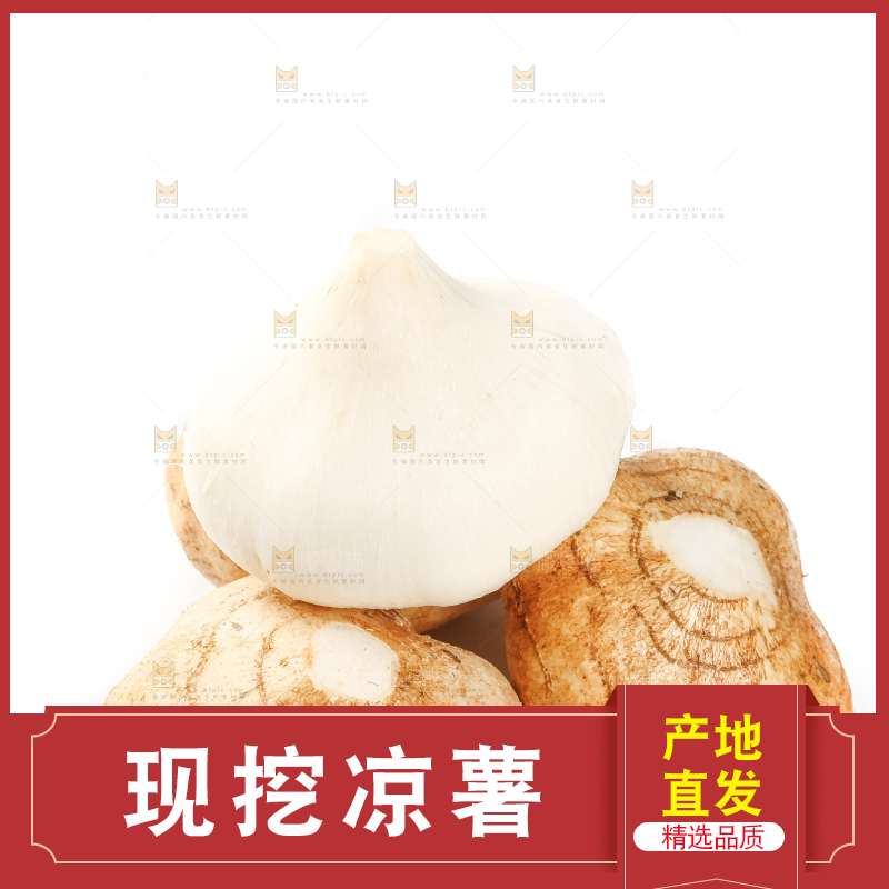 白底上的凉薯