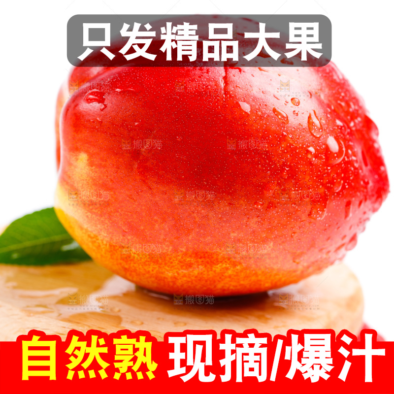 白底上的油桃
