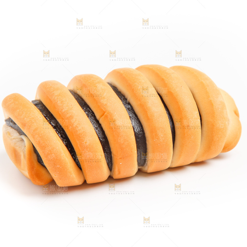 白底上放着海苔面包