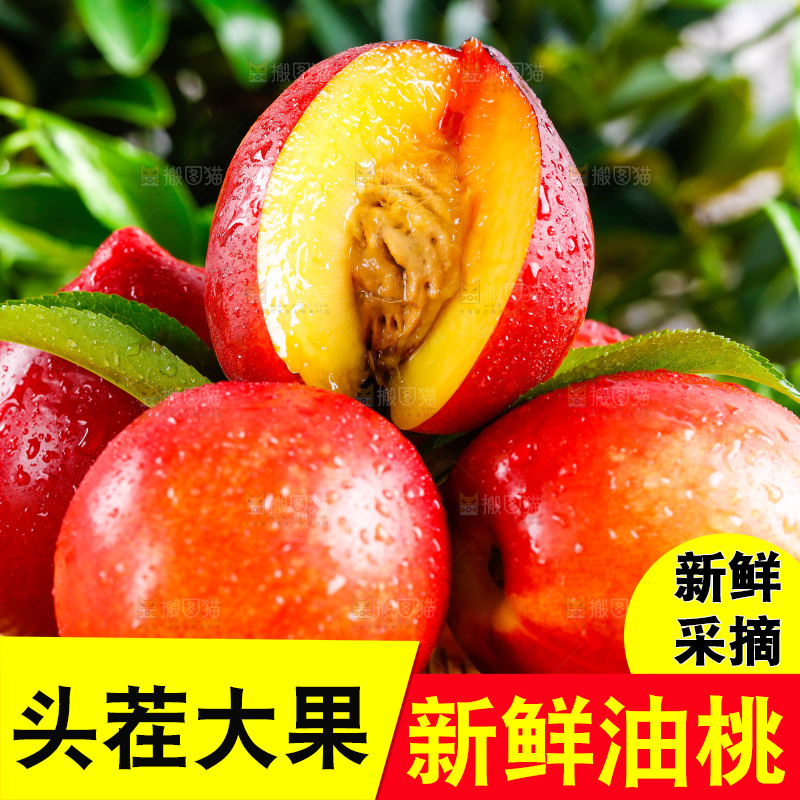 浅底上的油桃