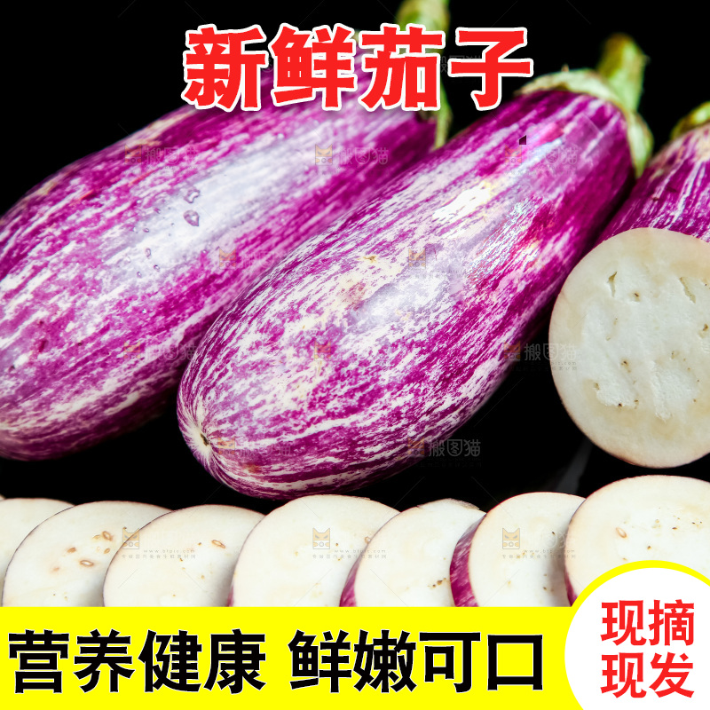 黑底上放着金丝茄子
