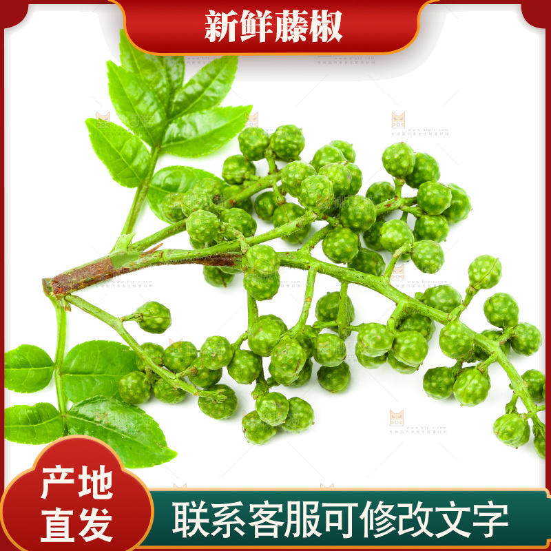白底上的藤椒