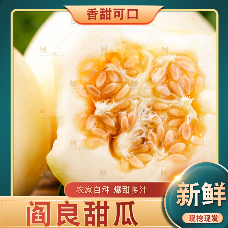 木底上的阎良甜瓜