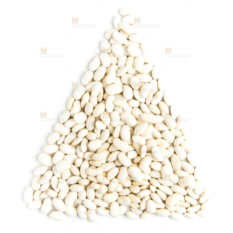 白底上的大白芸豆