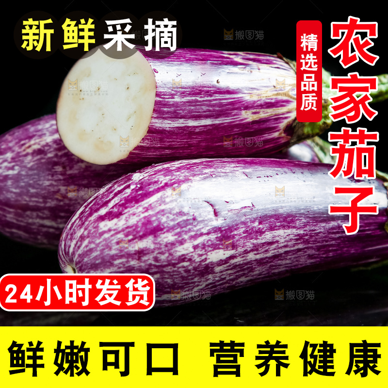 黑底上放着金丝茄子