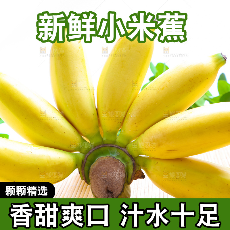 木底上放着小米蕉
