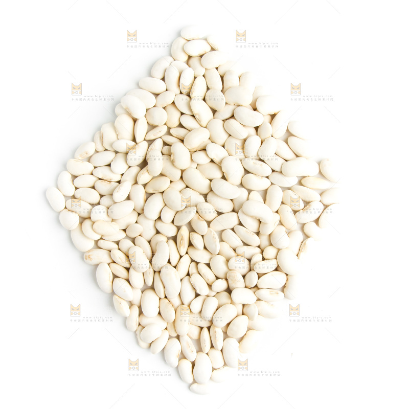 白底上的大白芸豆