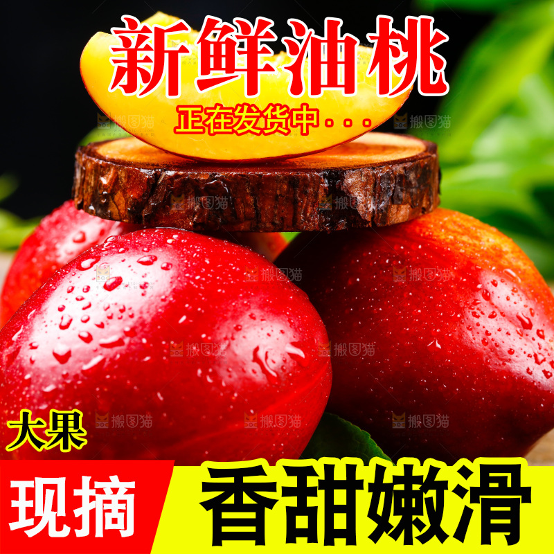 深底上的山西黄心油桃