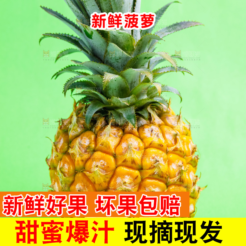 浅底上放着菠萝切块