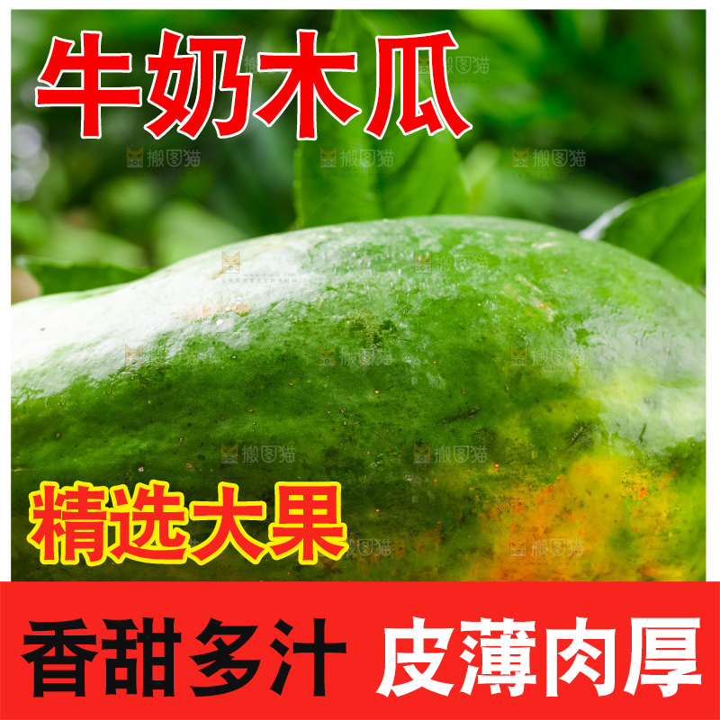 木底上摆放着海南红心木瓜