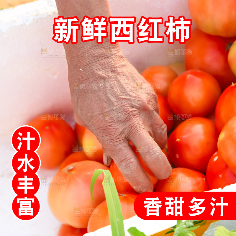 箱子里装着西红柿