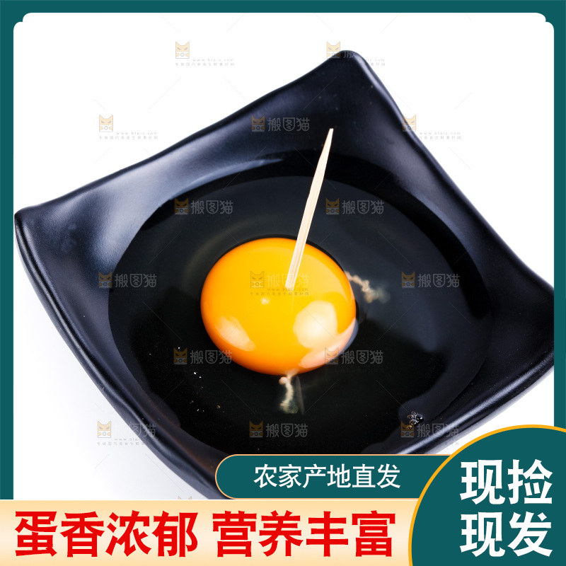 白底上的柴鸡蛋