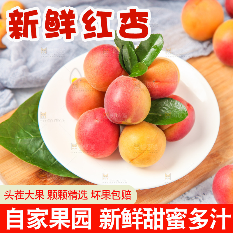 碟子里装着红杏