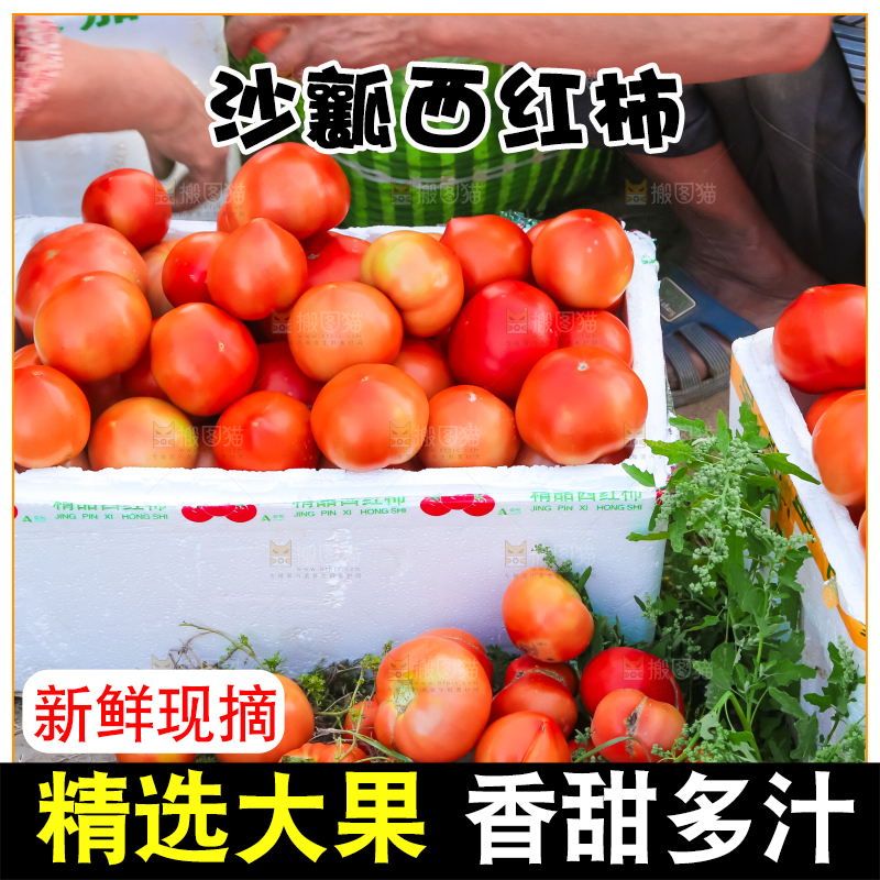 箱子里装着西红柿