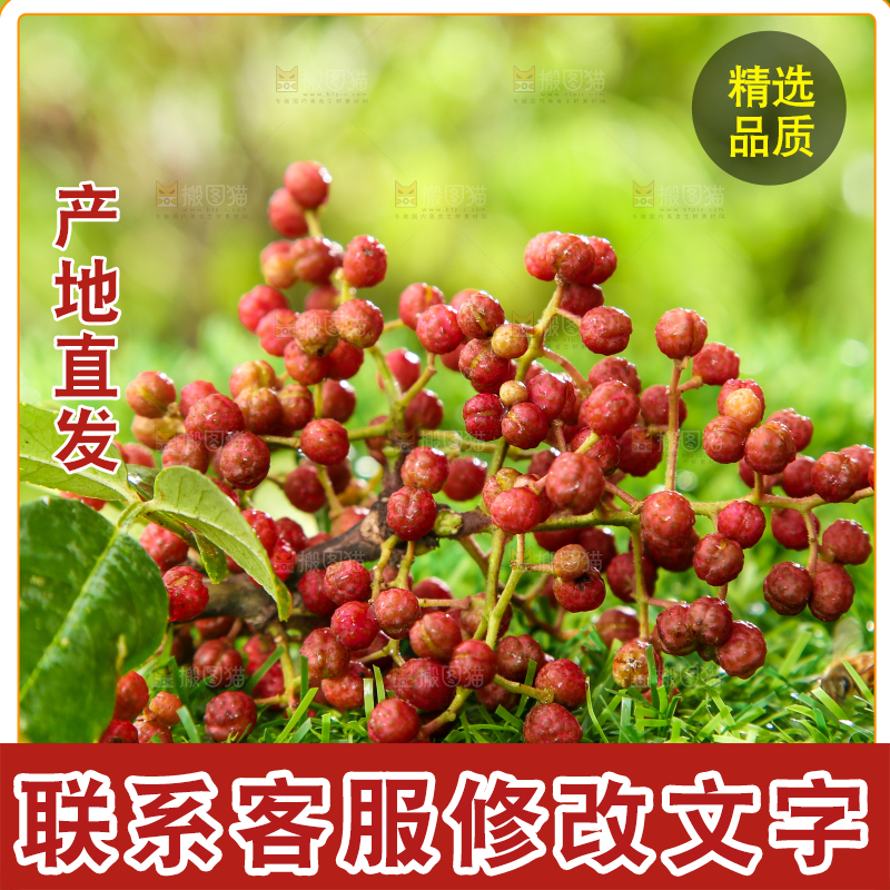 户外的红花椒