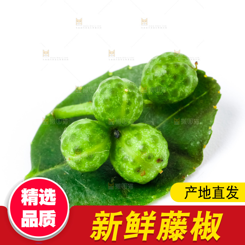 绿叶上放着青麻椒