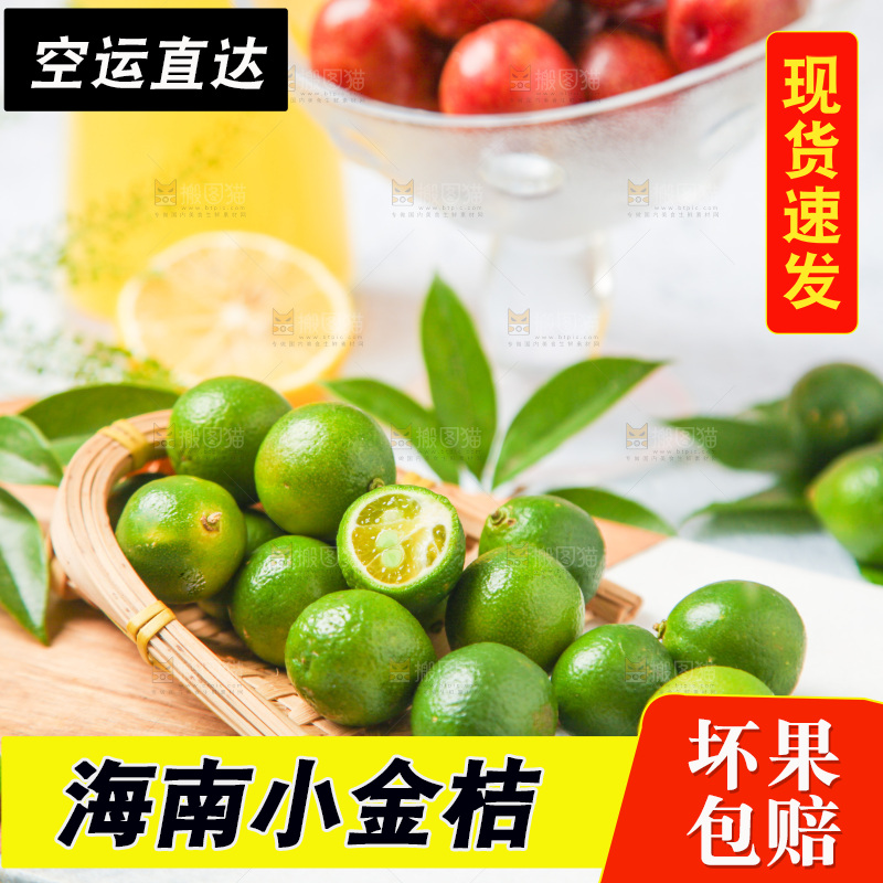 篮子里装着海南小金桔