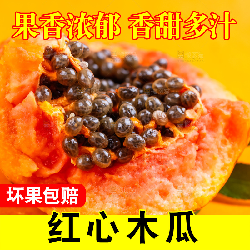 浅底上摆放着牛奶木瓜