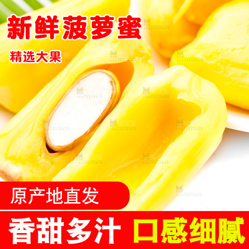 浅底上的黄肉菠萝蜜