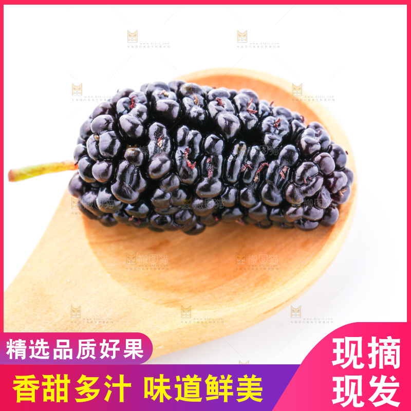 勺子里的桑葚