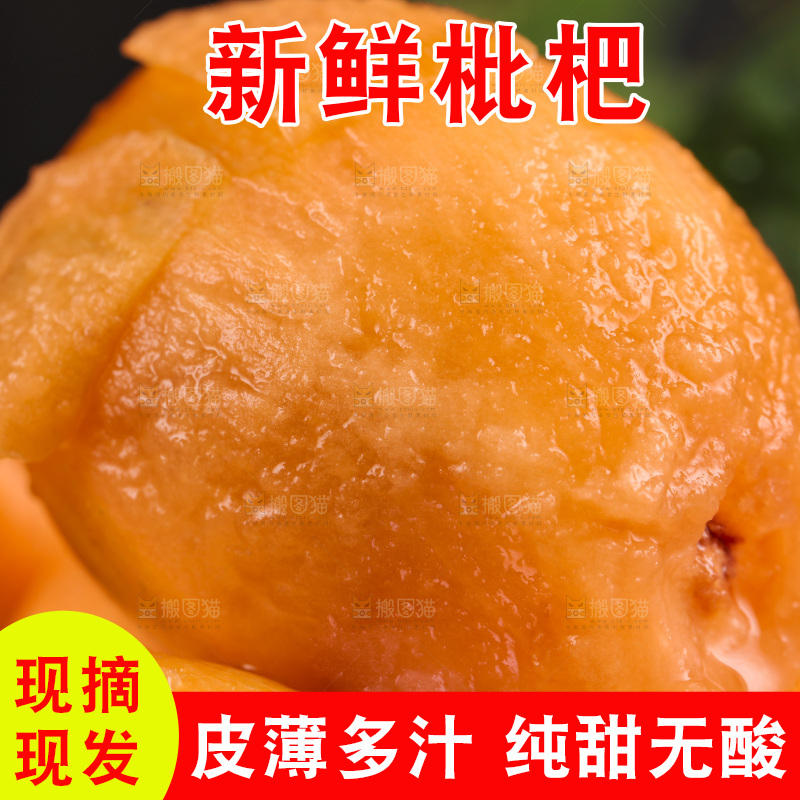 篮子里装着新鲜枇杷