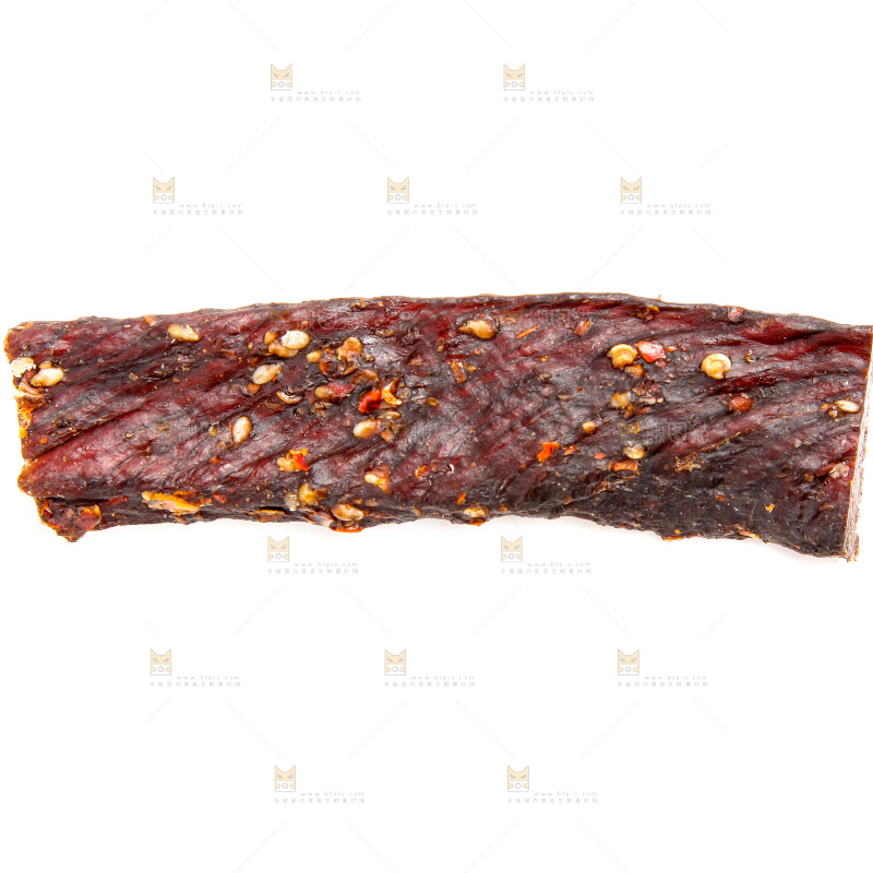白底上的牛肉干