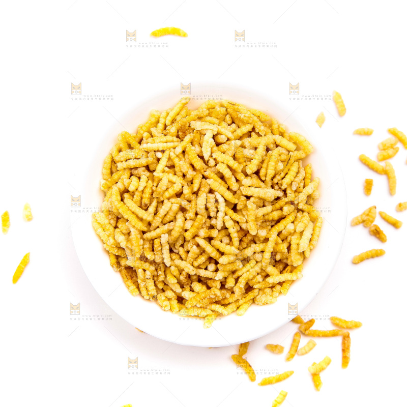 白底上的炒米