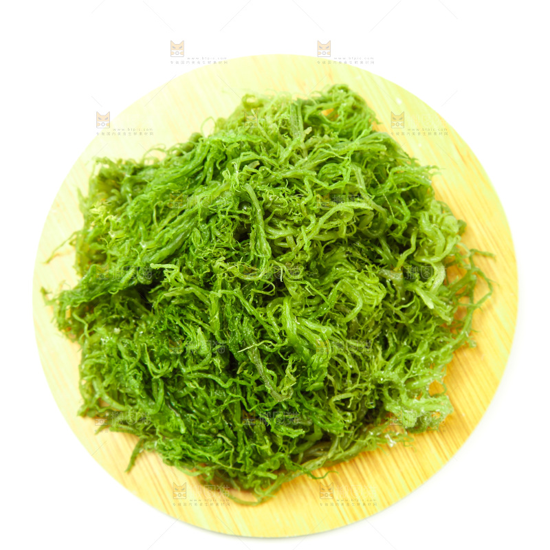 白底上的龙须菜