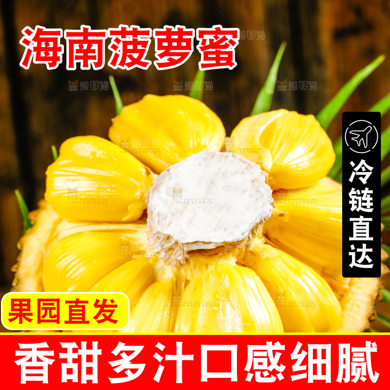 垫子上的菠萝蜜