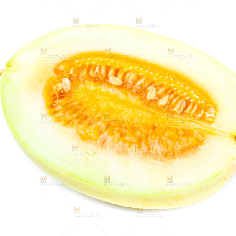 白底上的黄皮香瓜