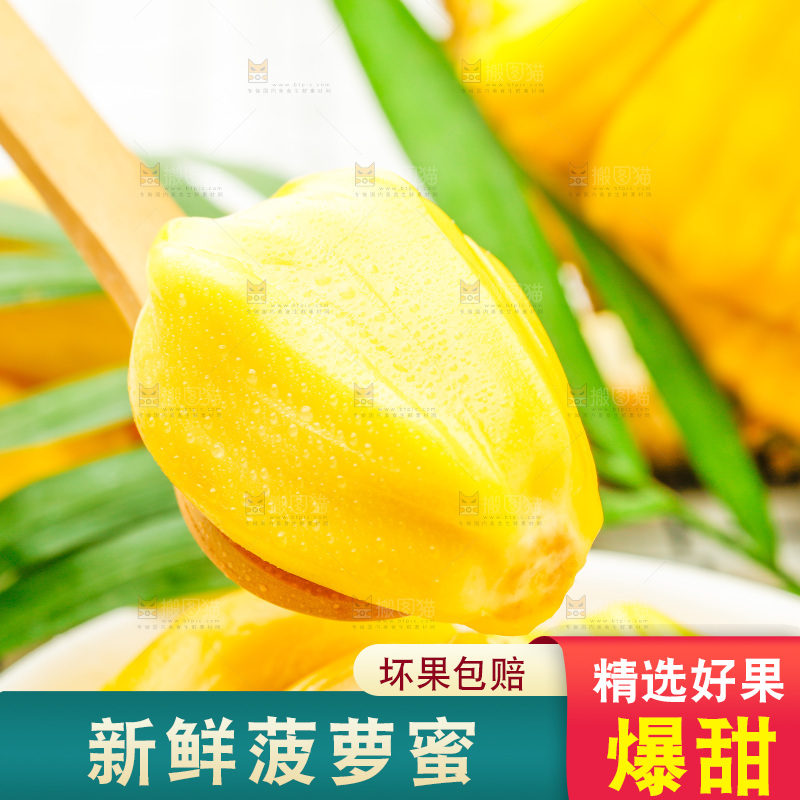 勺子里的黄肉菠萝蜜