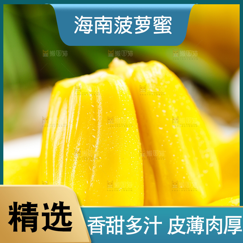 碟子里的海南菠萝蜜