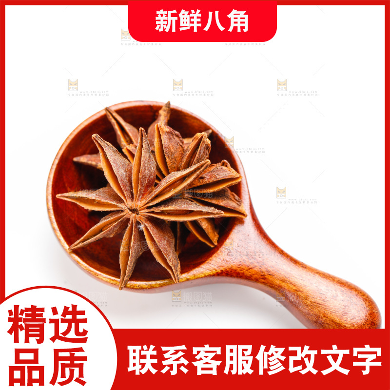 白底上的大茴香