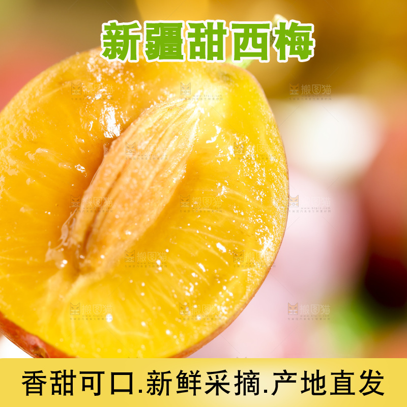 手里拿着新疆西梅