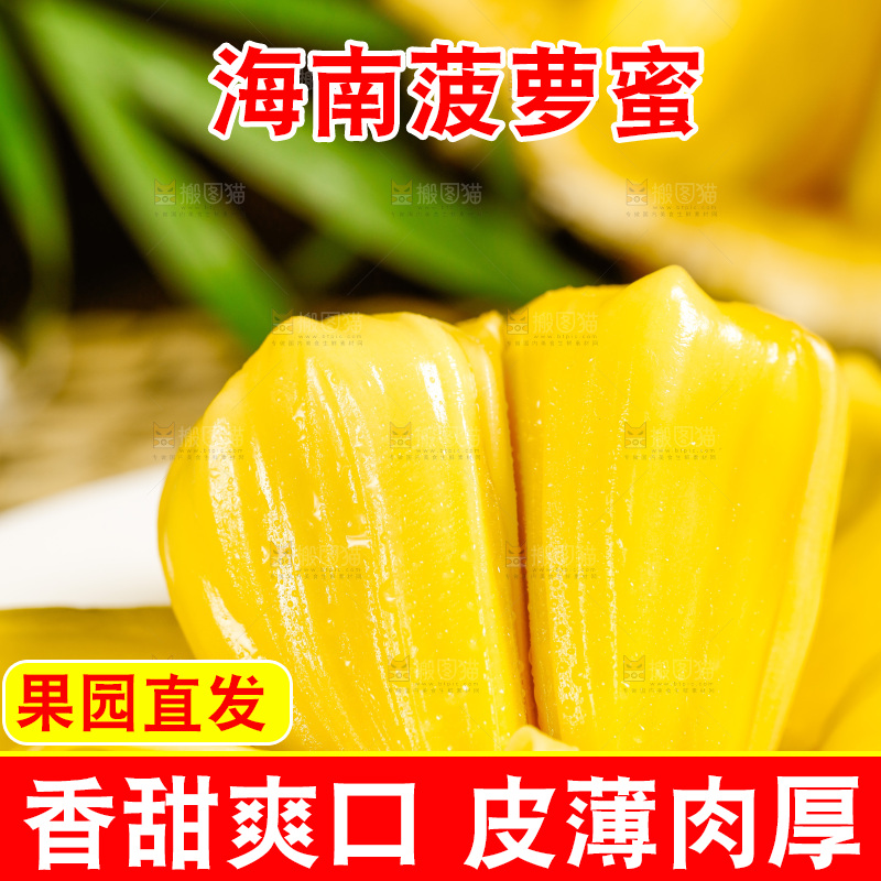垫子上的菠萝蜜