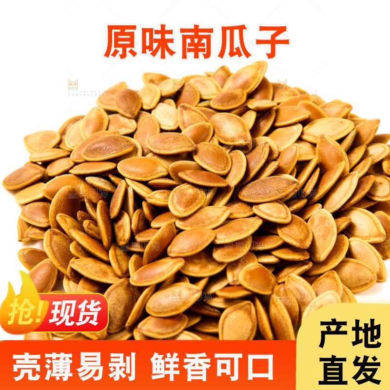 白底上的南瓜子