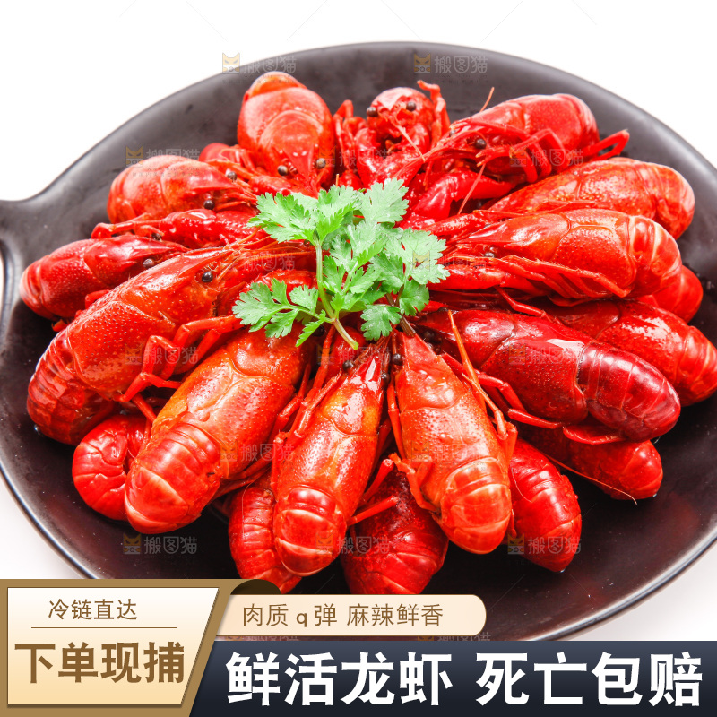 锅里的清蒸小龙虾
