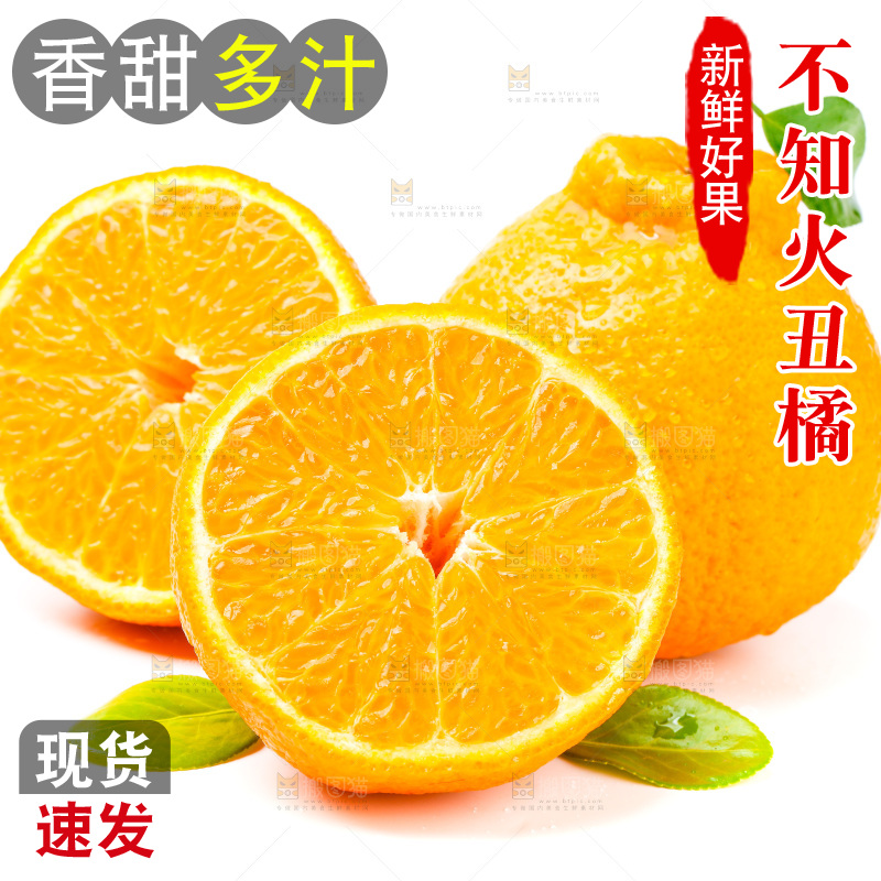 白底上的丑柑