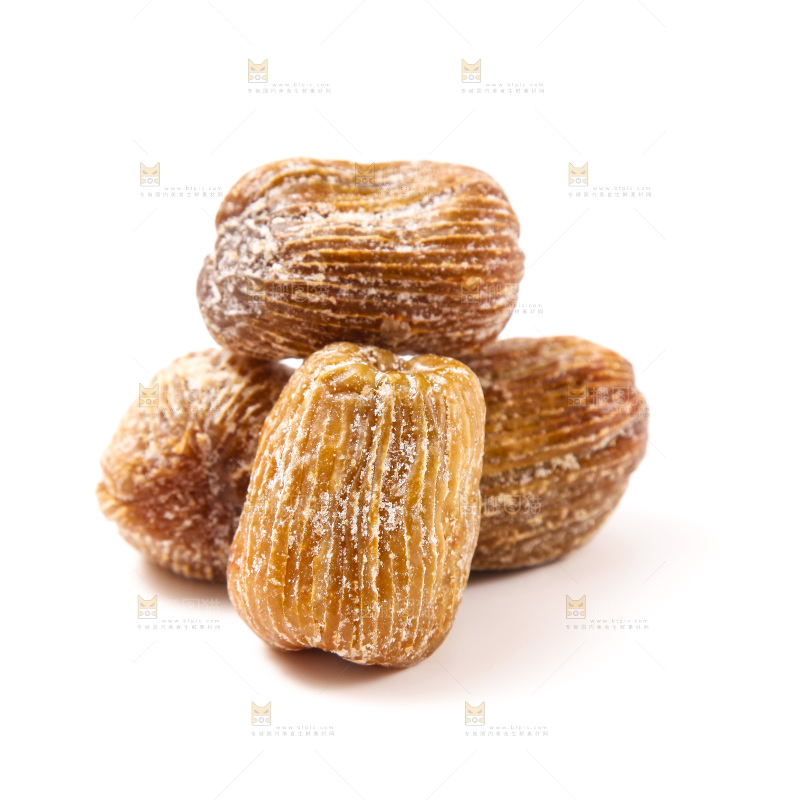 白底上的金丝蜜枣