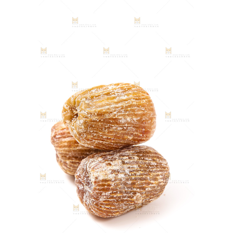 白底上的金丝蜜枣