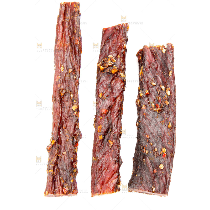 白底上的牛肉干