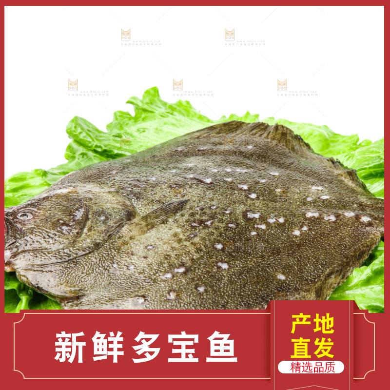 盘子里装着多宝鱼