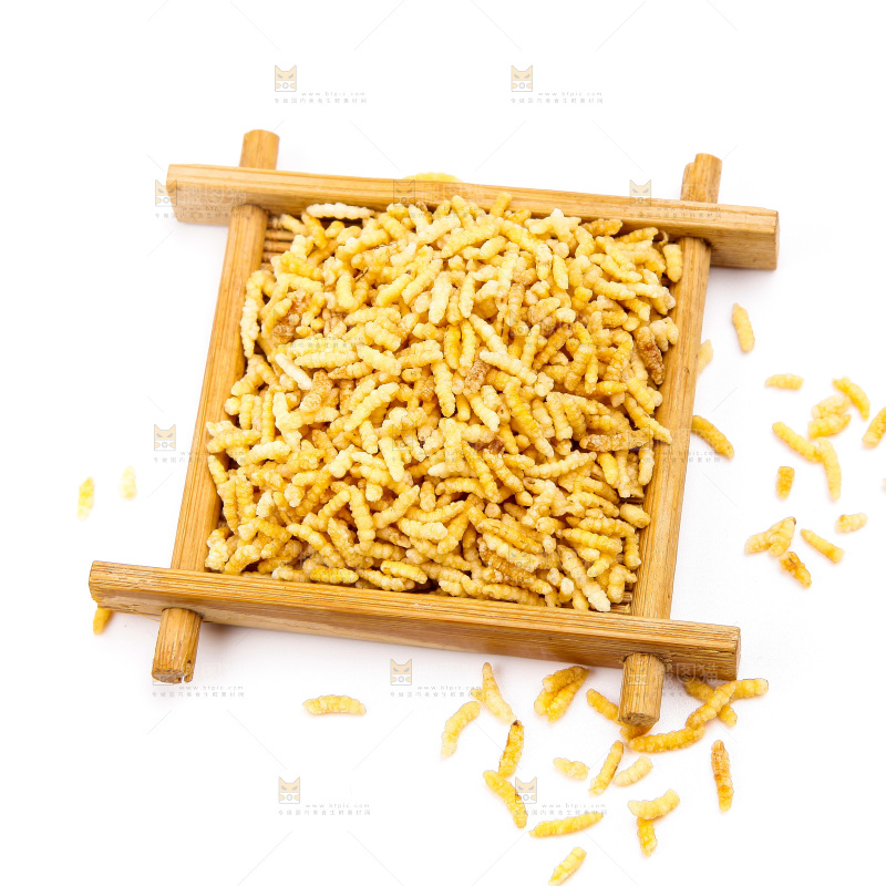 白底上的炒米